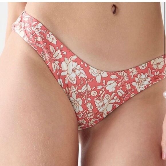 NWT J.Crew Curved-waist cheeky bikini bottom in tossed floral size XXL - Picture 1 of 6